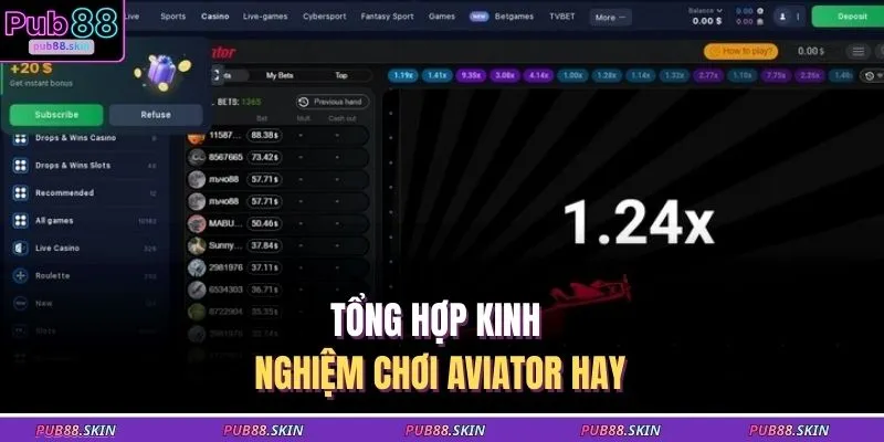 Cách Chơi Aviator - Đặt Cược Thông Minh Thu Lợi Nhanh Chóng 3 Tổng hợp kinh nghiệm chơi Aviator hay